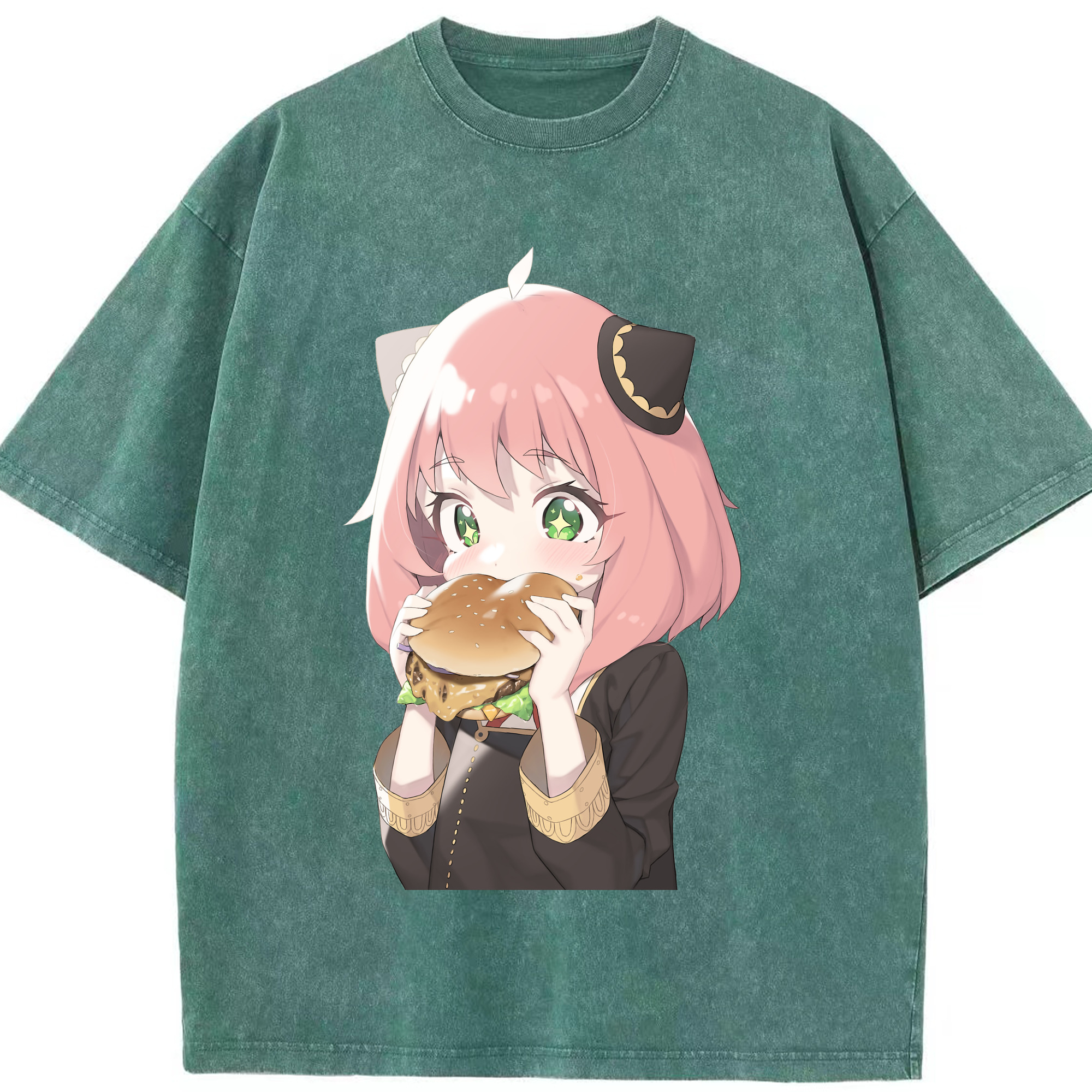 （画像用） SPY×FAMILY间谍家家酒 綿100% ヴィンテージ風 半袖Tシャツ（フロントプリント）